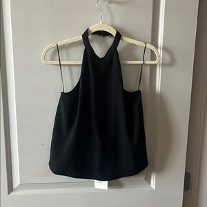 Black Halter Neck Women's Top